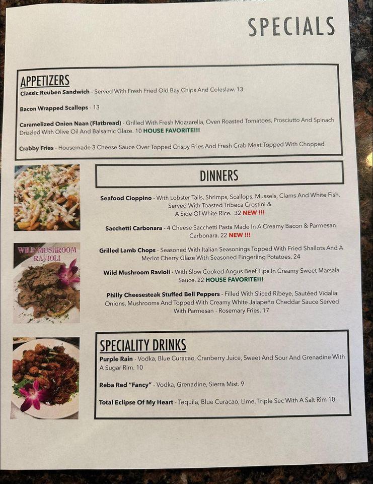 Menu at Basile Italian Delight Restaurant, Tamaqua