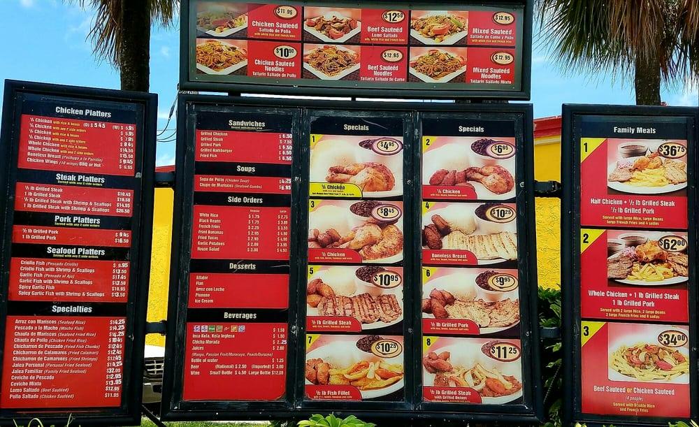 Menu at La Granja restaurant, Pompano Beach, 820 W Sample Rd