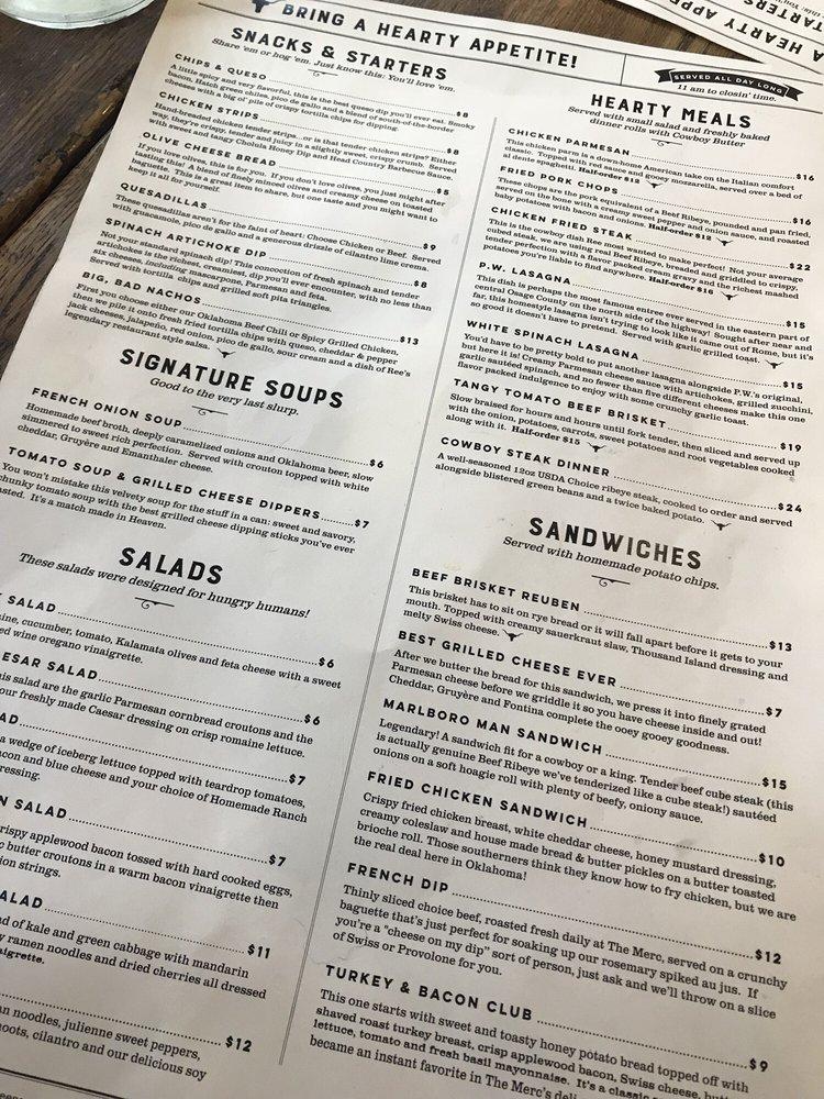 Rbfd Menu The Pioneer Woman Mercantile And Deli 2022 10 6 