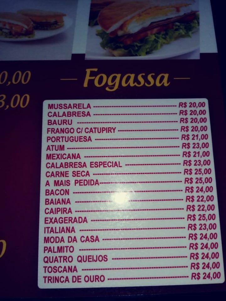 Pizzaria Cally cardápio