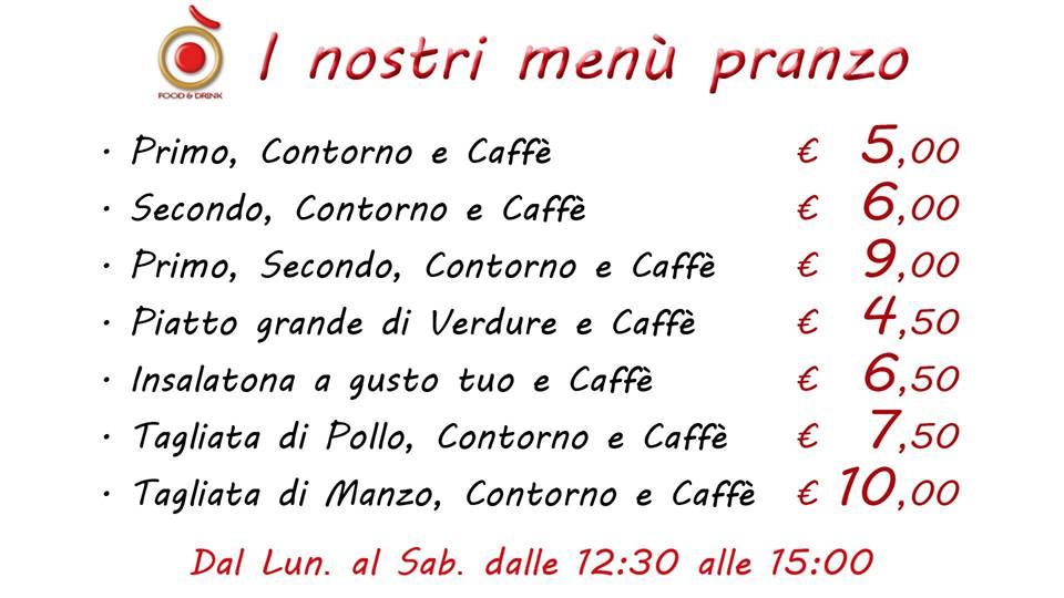 Menu di Briloristorante Roma 