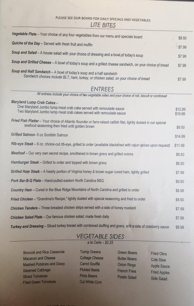 Menu at Hope Valley Diner restaurant, Durham, Shannon Rd