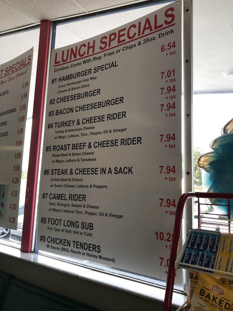 Menu at Sandwich House restaurant, Jacksonville, Beach Blvd