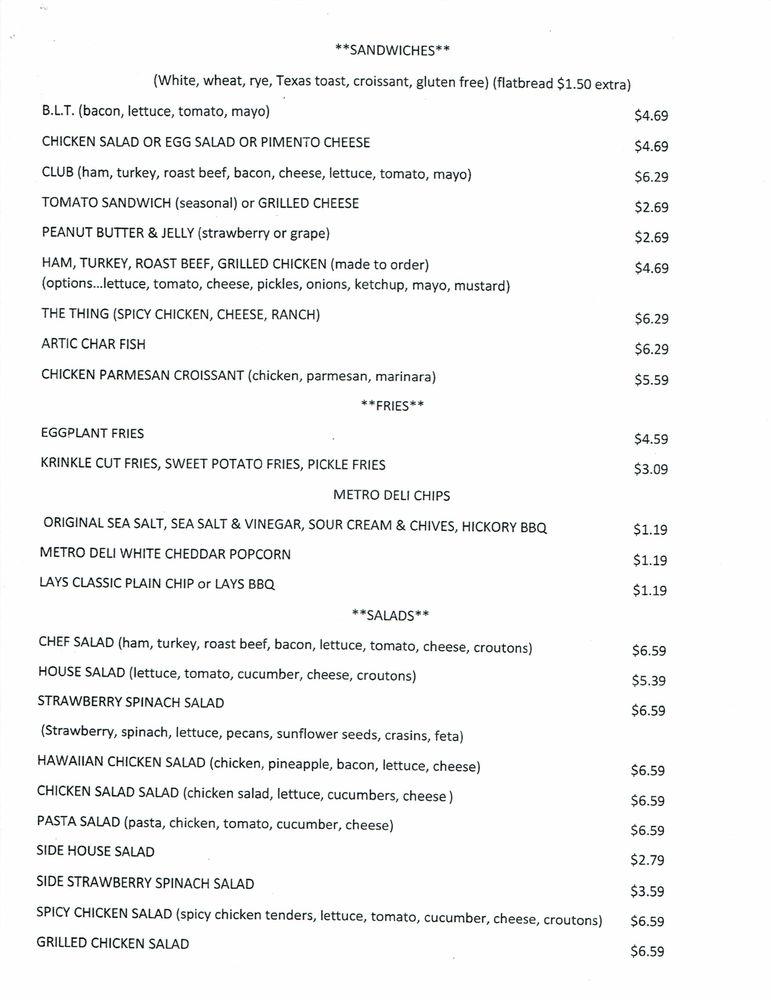 Menu at Common Ground Coffee & Eatery restaurant, Baxley, 902 S Main St