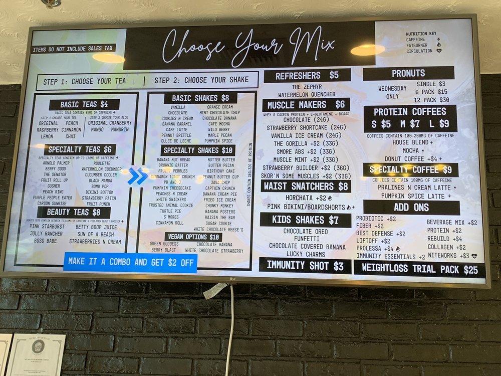 Menu at The Mix Nutrition pub & bar, Carson City