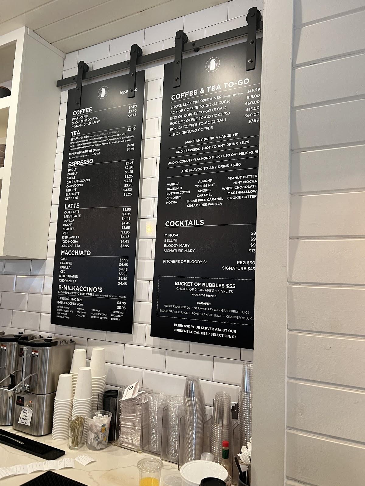 Menu at Buttermilk restaurant, Naperville