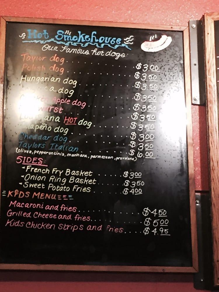 Menu at Taylor's Sausage Country Store restaurant, Cave Junction, 202 Redwood Hwy