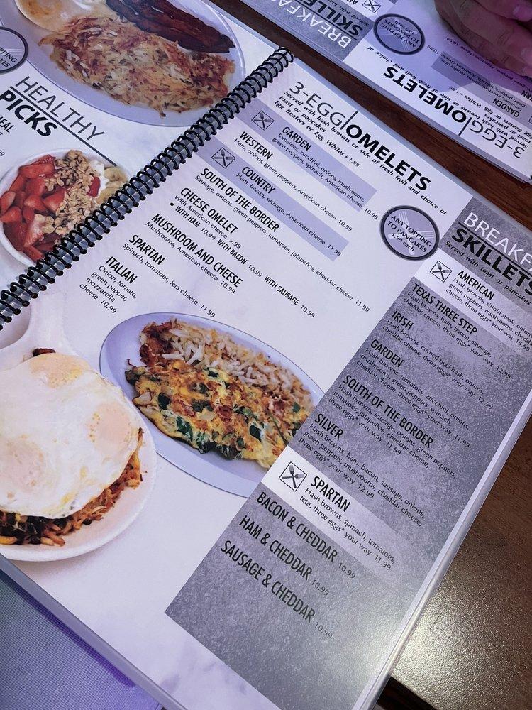 Menu at Silver Pancake House restaurant, Warson Woods