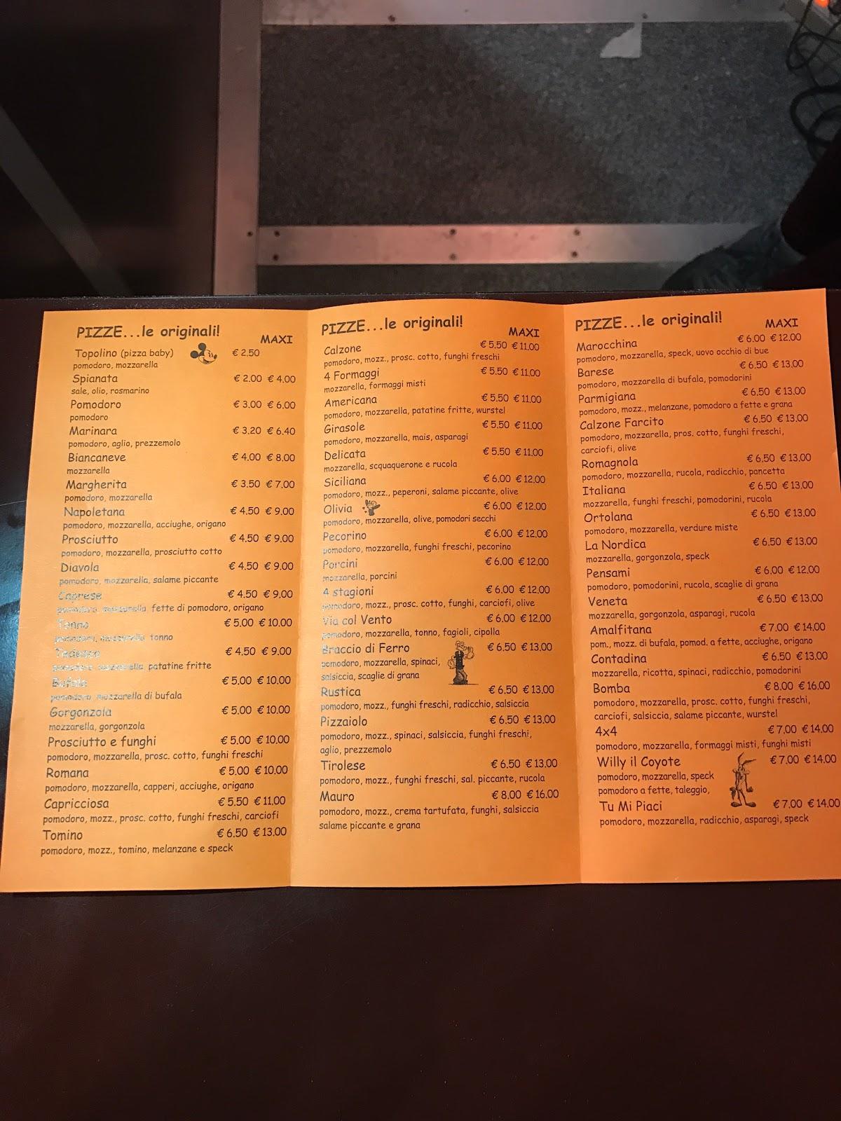 Menu di Pizzeria D' Asporto Pizza...Da Ettore 