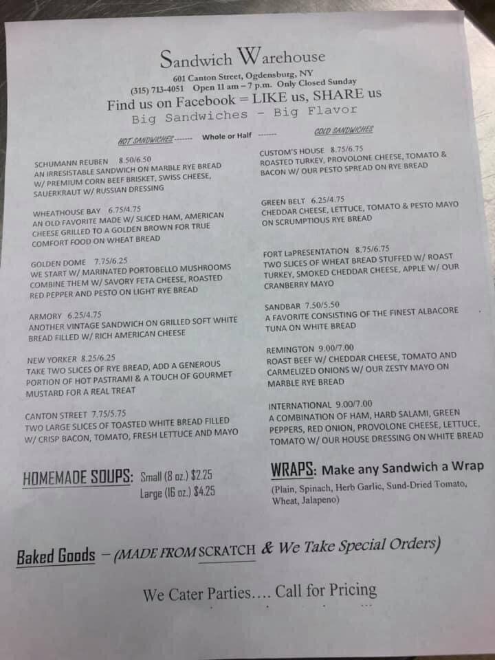 Menu Of Fiddleheads Sandwich Shop In Lake Leelanau, MI
