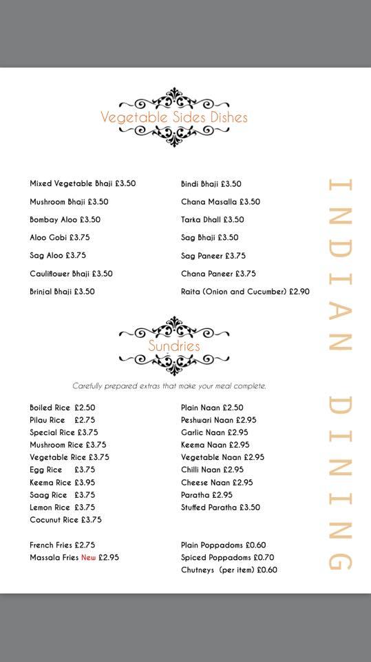 Menu at Paprika restaurant, Bristol, 1618 Gilda Cl