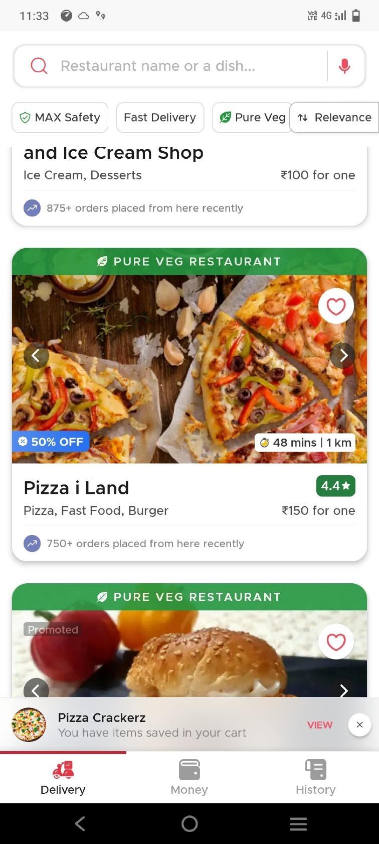 Pizza i Land Restaurant menu