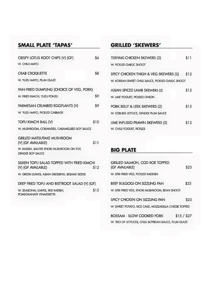 Menu at Donco Geelong restaurant, Newtown