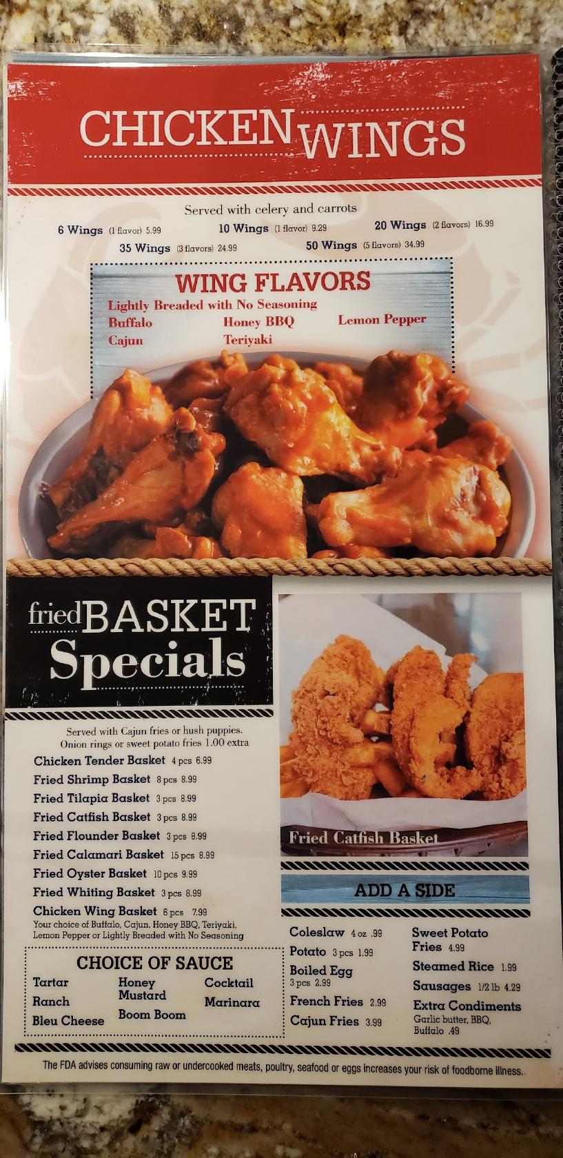 Menu at Lazy Crab, Next to Applebee's on Tara Blvd restaurant, Jonesboro