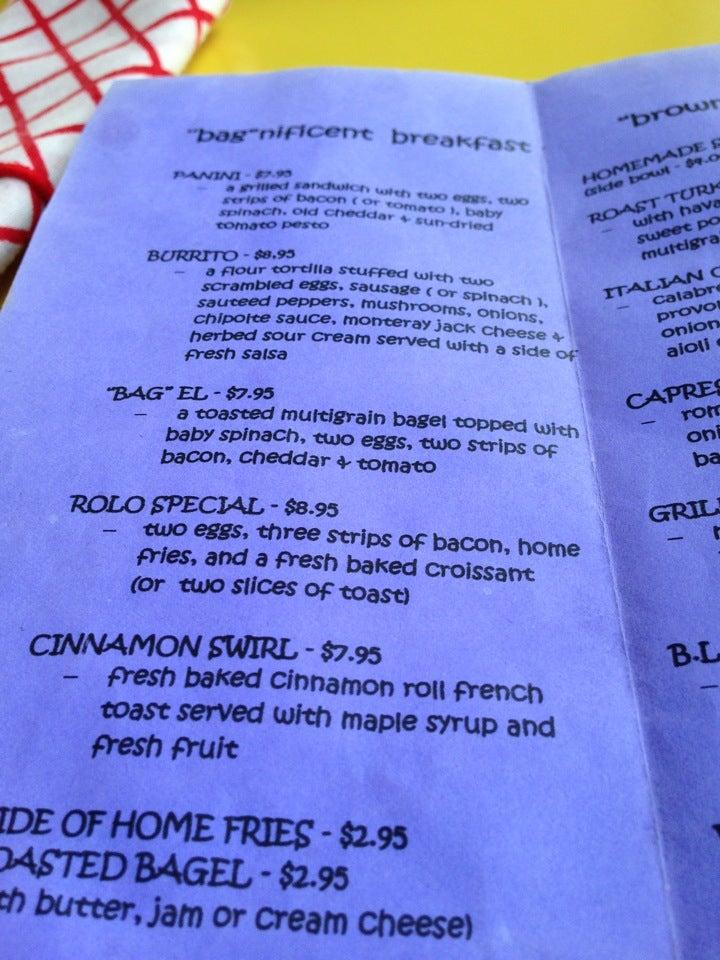 Menu at The Bag Lady Variety cafe, London