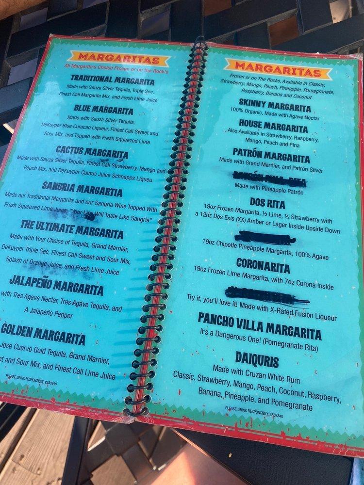Menu at Tequila Real restaurant, Milton