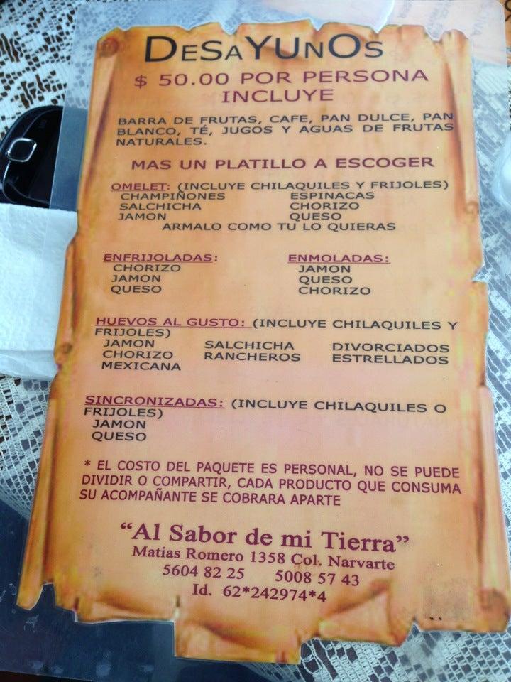 menu-at-al-sabor-de-mi-tierra-restaurant-mexico-city