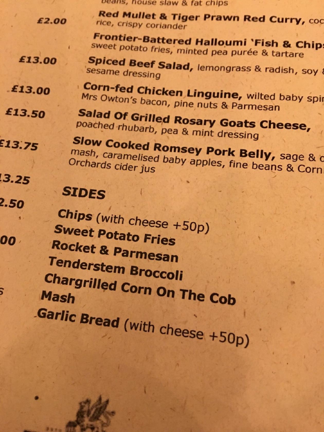 Menu at The Paper Mill, Apsley pub & bar, Hemel Hempstead