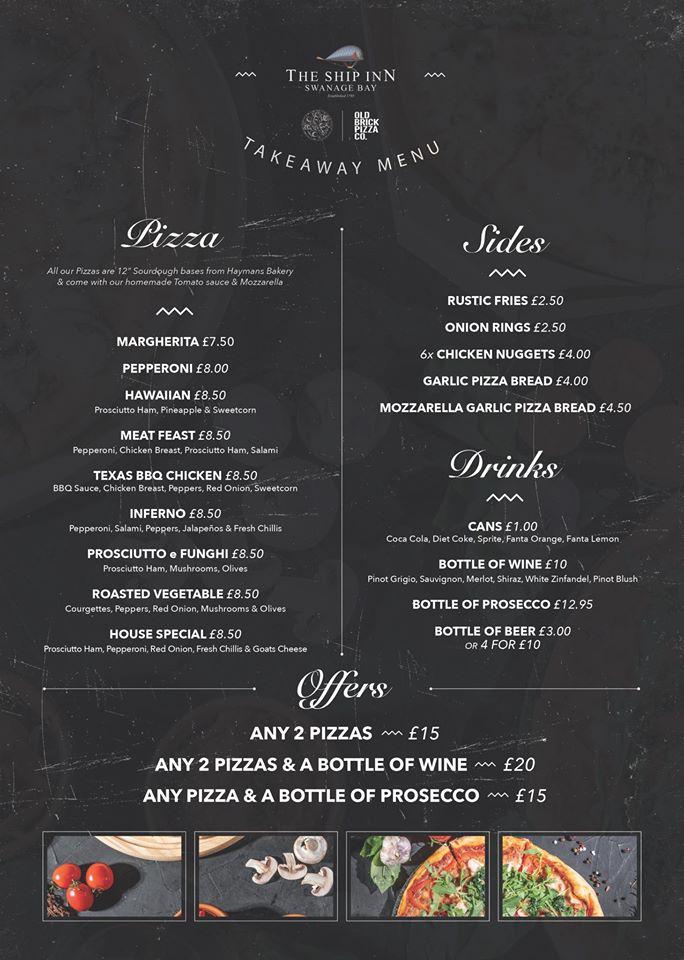 Menu at The Ship Inn pub & bar, Swanage, 23A High St