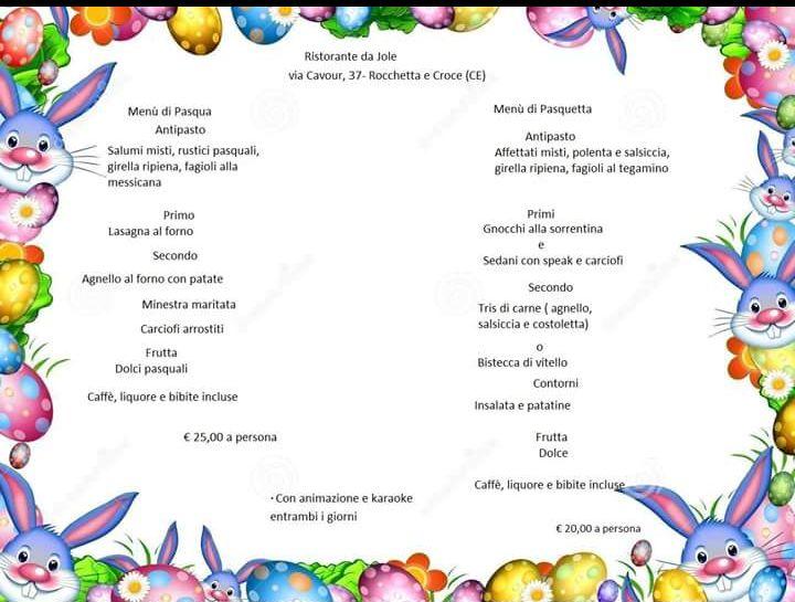 Menu di Ristorante Iole 