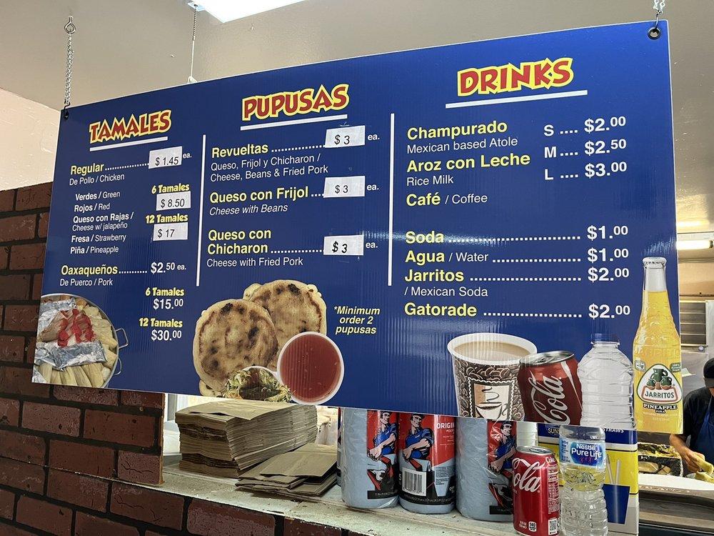 Menu at Restaurante Y Tamaleria La Bendicion, Chicago
