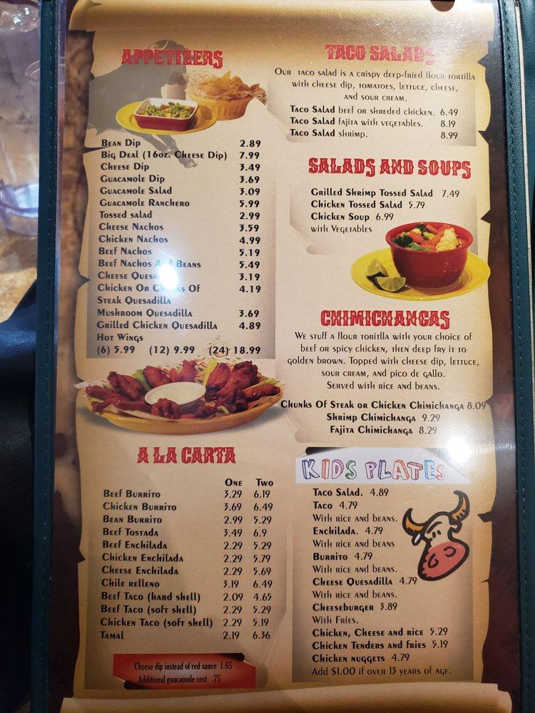 Menu at El Toro Bravo Nettleton restaurant, Nettleton