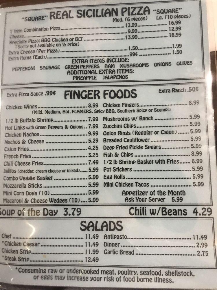 Menu at Four Kegs pub & bar, Las Vegas