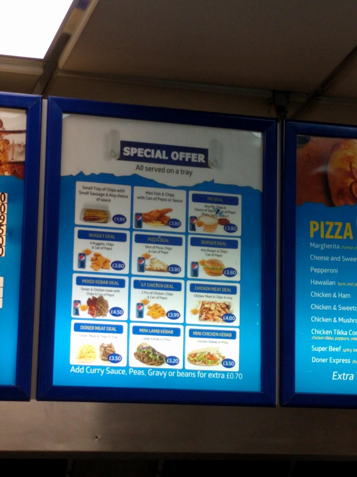 Menu at Kingfisher Fish Bar, Leicester