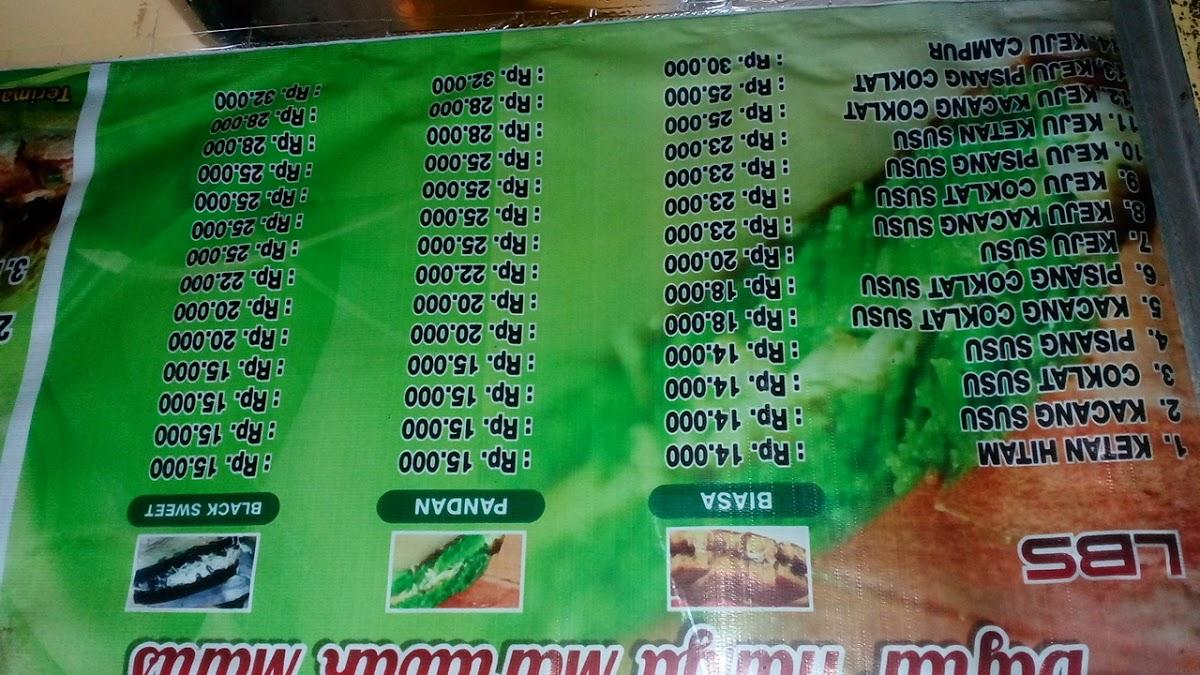 Menu at Martabak LBS mas munx restaurant, Purbalingga