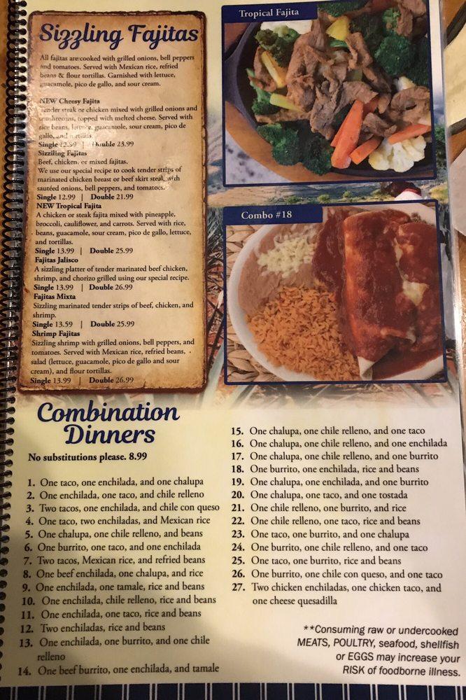 Menu at Campo Azul restaurant, Nolensville
