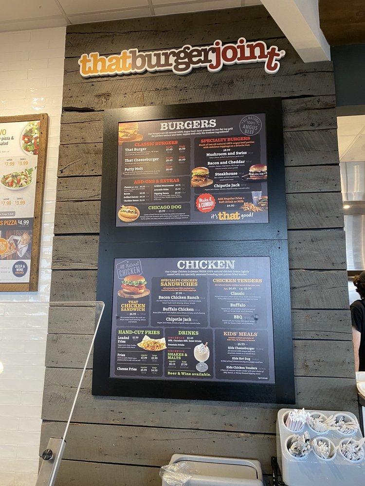 Menu at That Burger Joint restaurant, Geneva