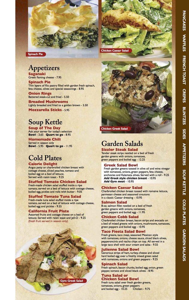 Menu at Dino's Restaurant & Pancake House, Saint Joseph, Niles Rd 400