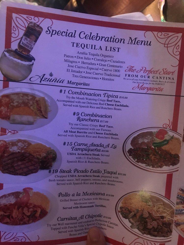 Carta del restaurante PV'S Fresh Grill, Tequila & Entertainment Fontana, CA, Fontana