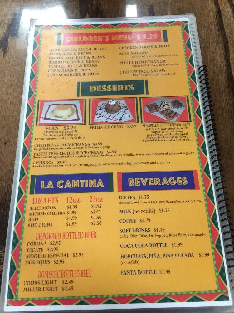 Menu At Guadalajara Mexican Grill Restaurant Pittsburg