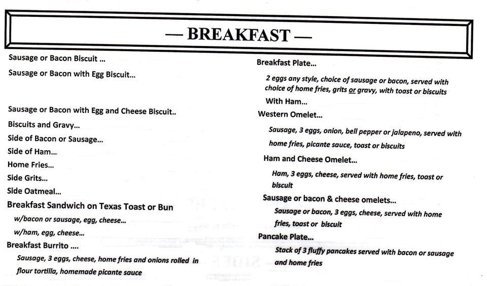 Menu at The Downtowner desserts, Hooks