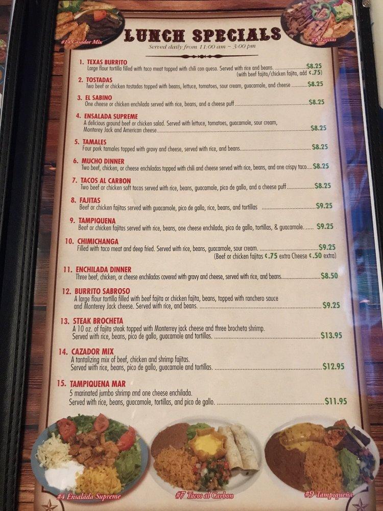 Menu at El Refu pub & bar, Humble