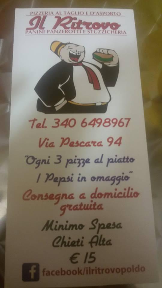 Menu di Pizzeria Il Ritrovo 