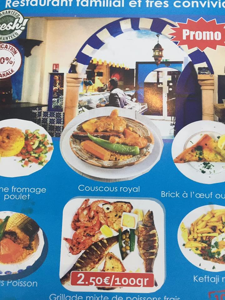 Menu au Le Phare de la Goulette restaurant, Pantin