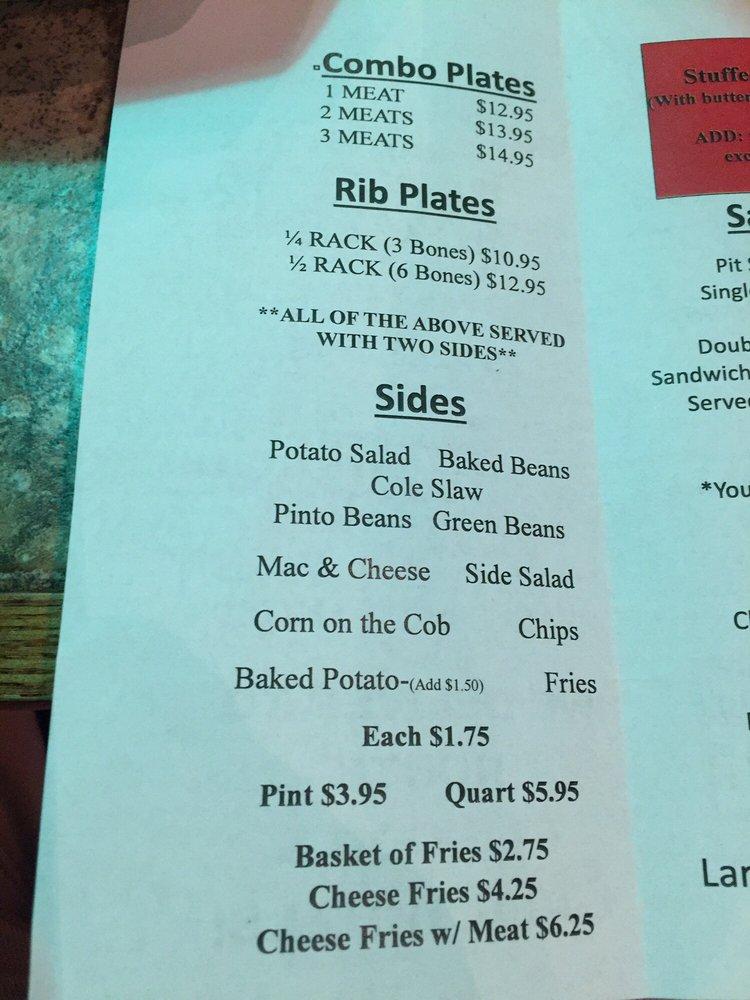 Menu at Bare Bones BBQ, Gatesville, TX36