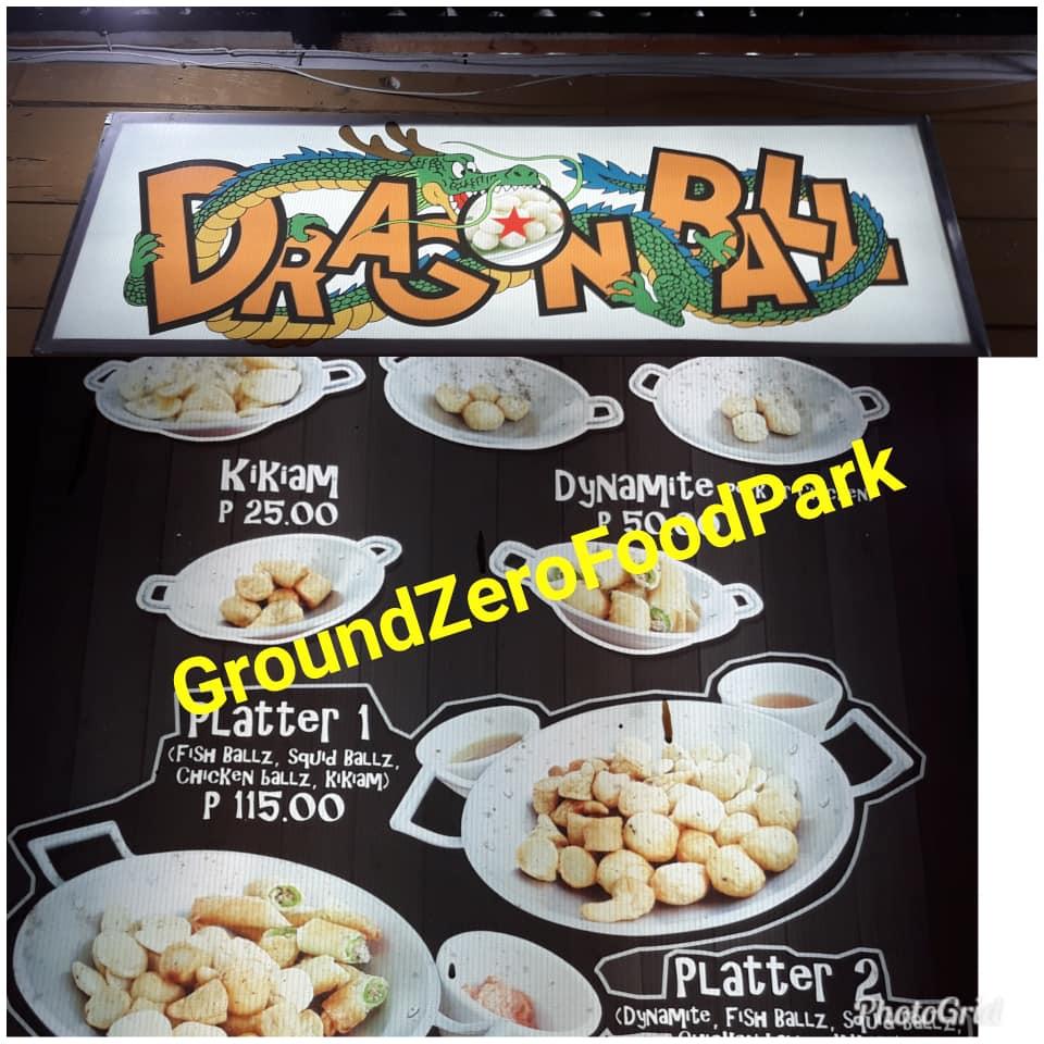 Menu at Ground Zero Food Park restaurant, Silang