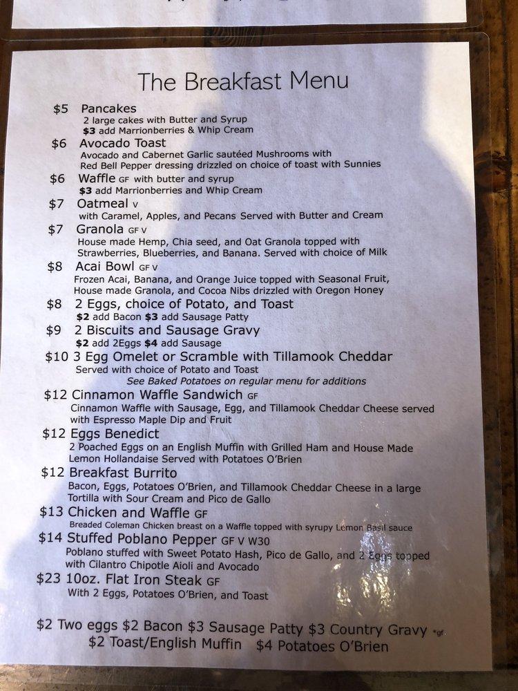 Menu at Jack Sprats Restaurant, Cottage Grove, 510 E Main St