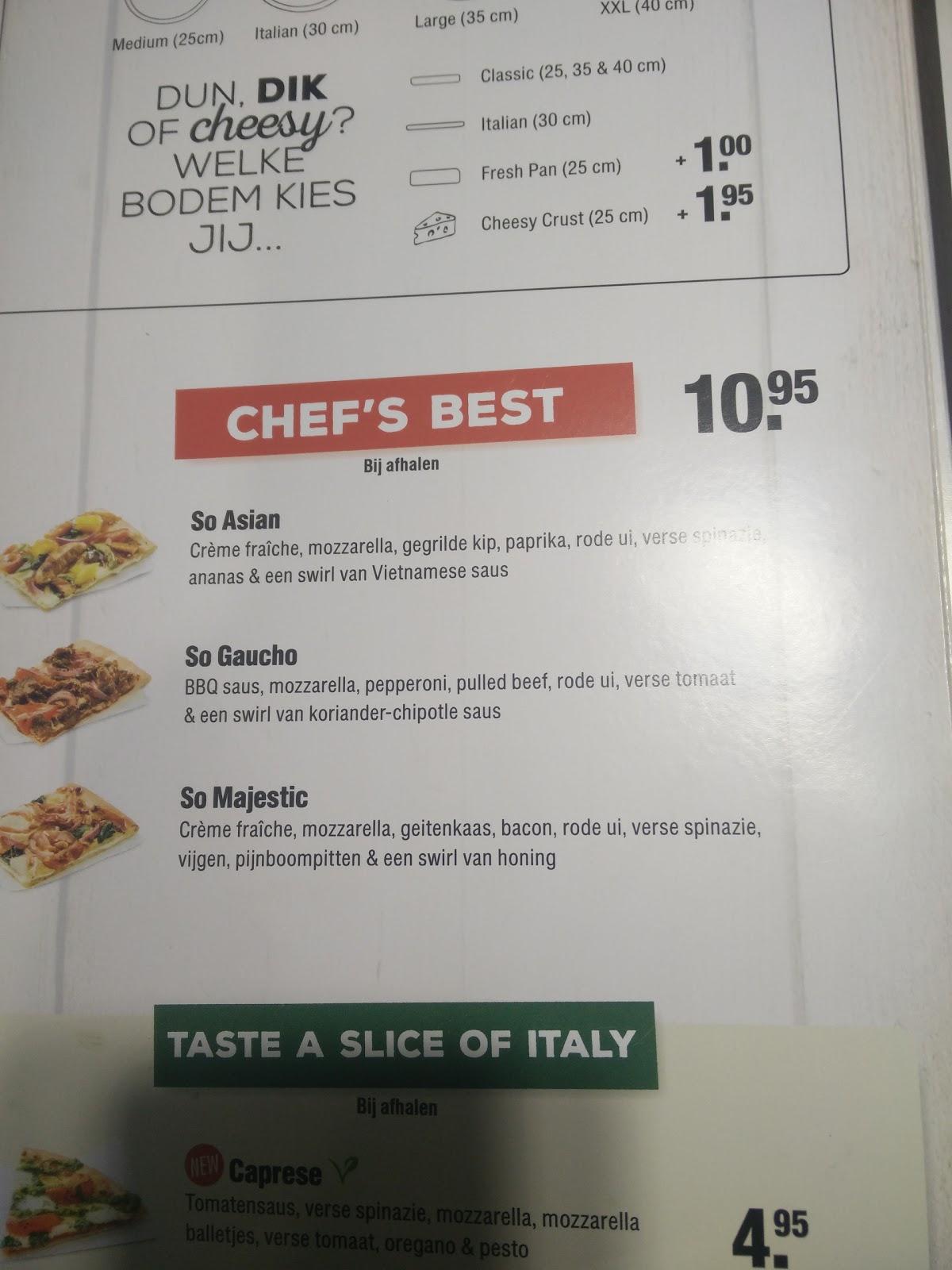 Menu de Domino's Pizza Zwolle Diezerkade