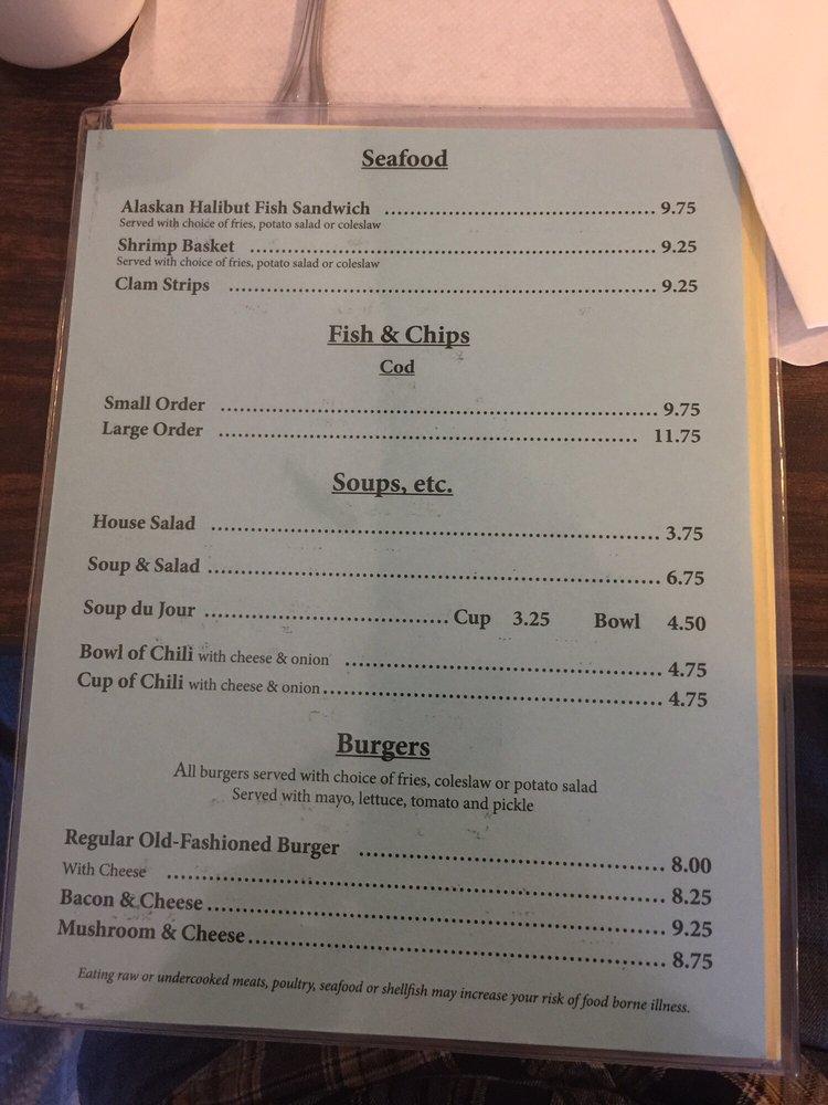 Menu at Pop's Diner restaurant, Junction City