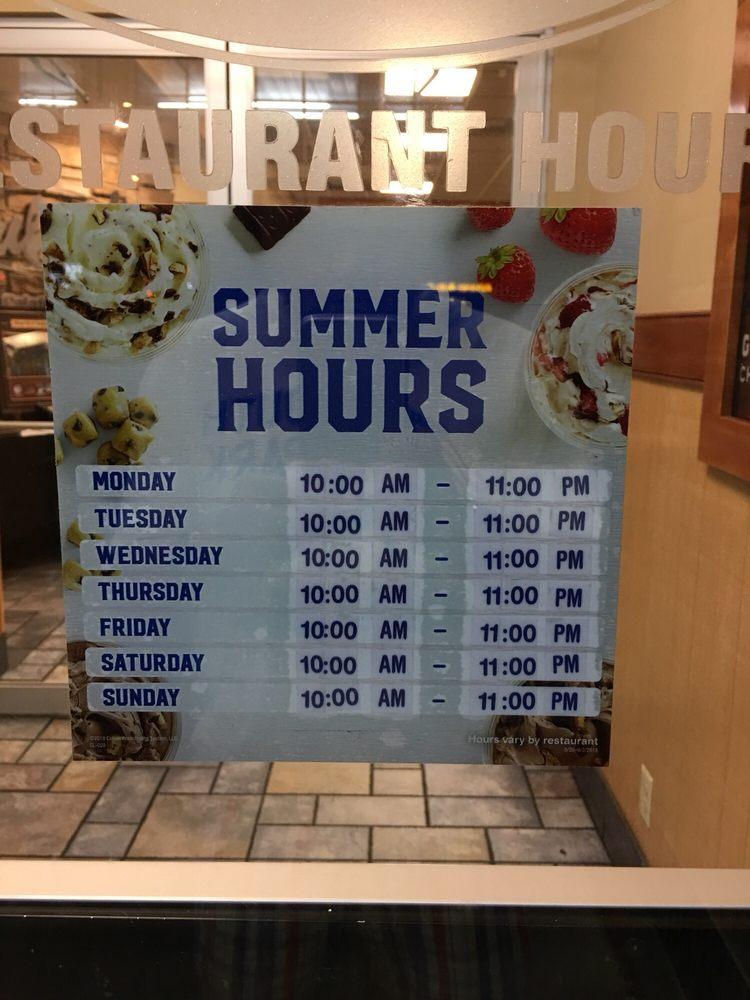 Culver's hours deals