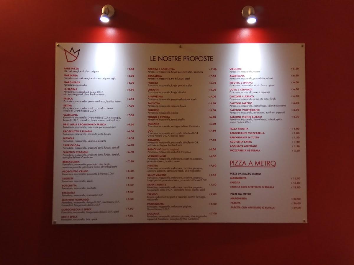 Menu da Regina Margherita Paese pizzeria, Paese, Viale Bernardino Panizza