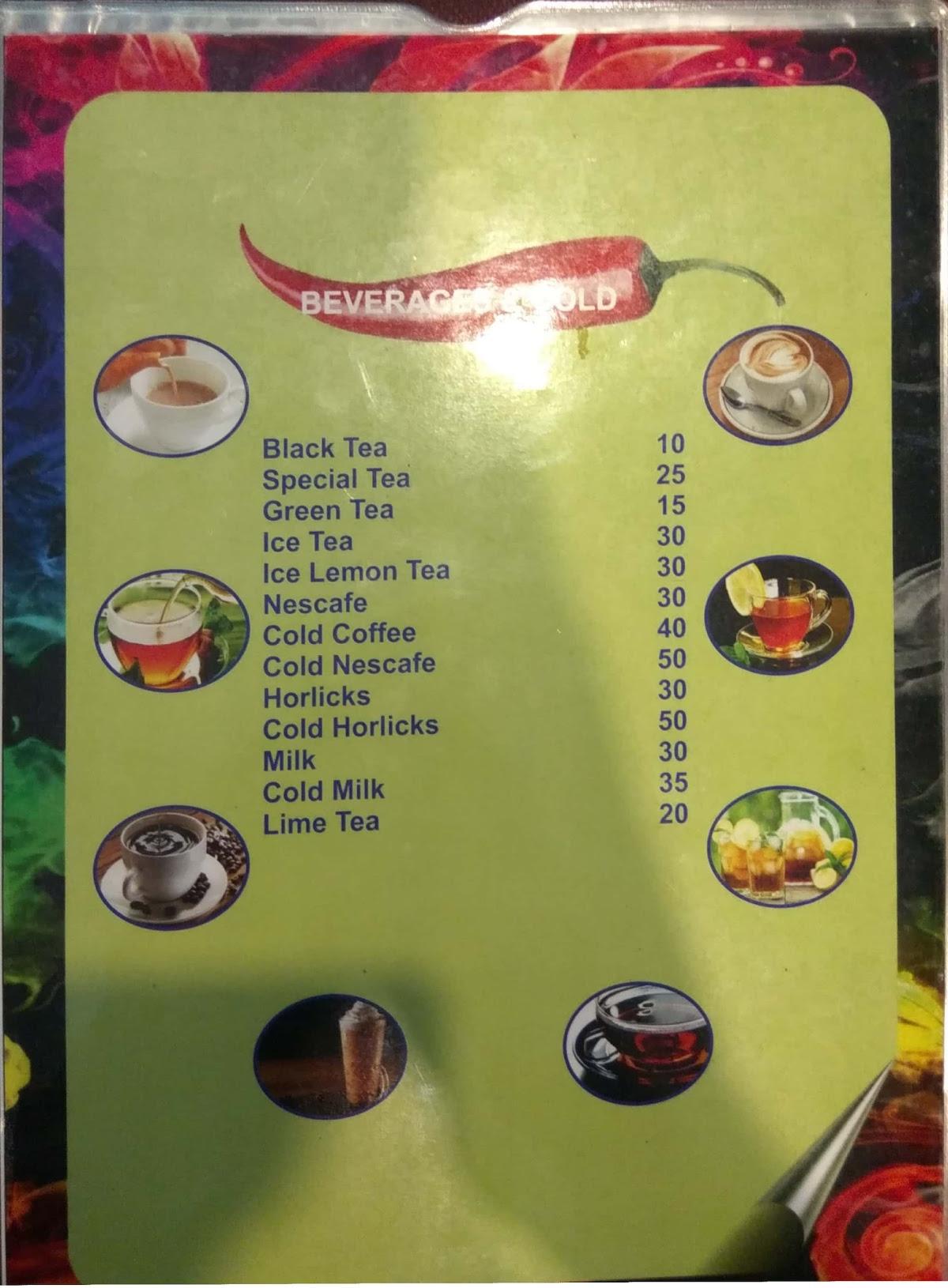 Menu at Seif Palace Restaurant, Manipal