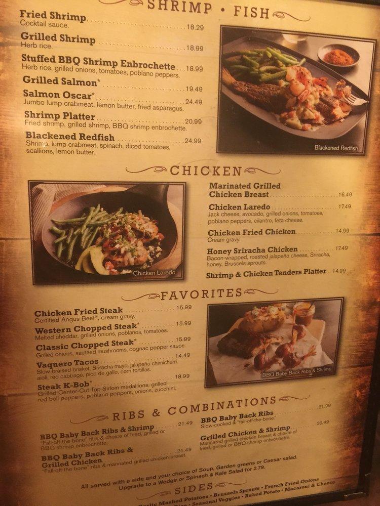 Menu at Saltgrass Steak House steakhouse, Mesquite