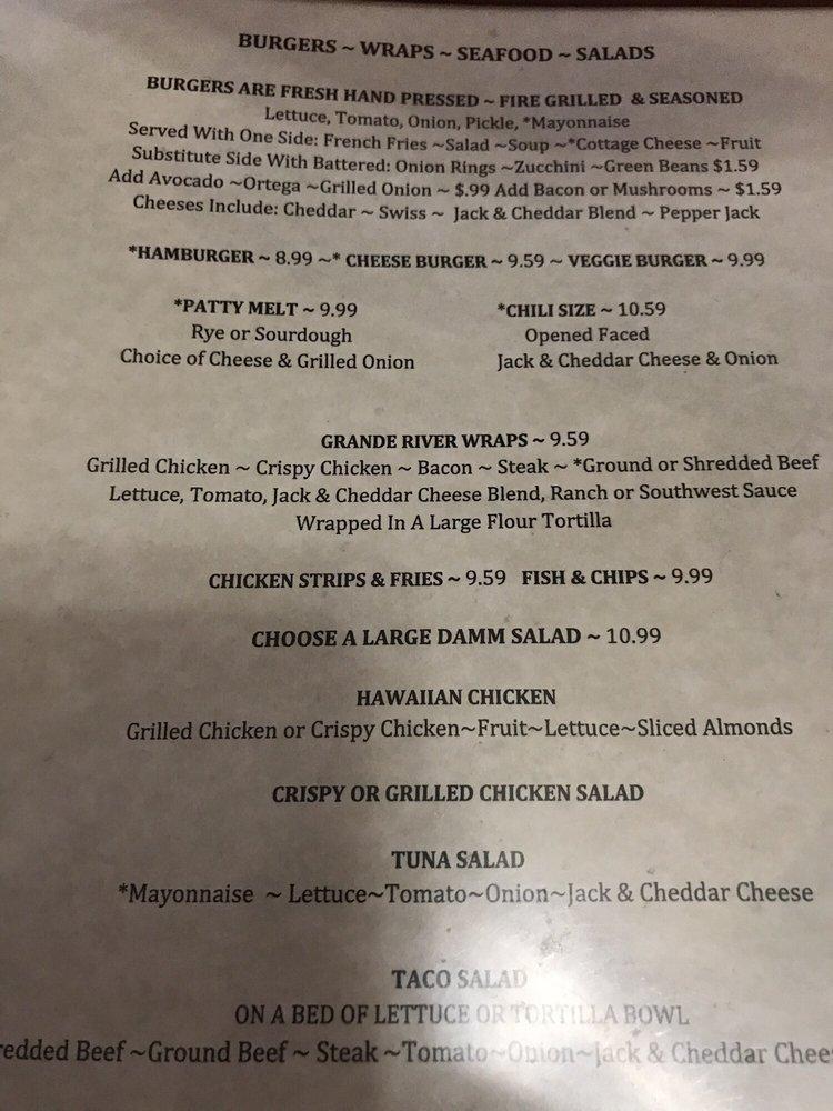 Menu at Coyote Cafe, Bullhead City