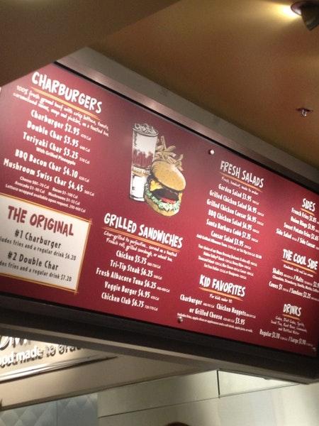 Menu at The Habit Burger Grill restaurant, Napa, Trancas St Suite D