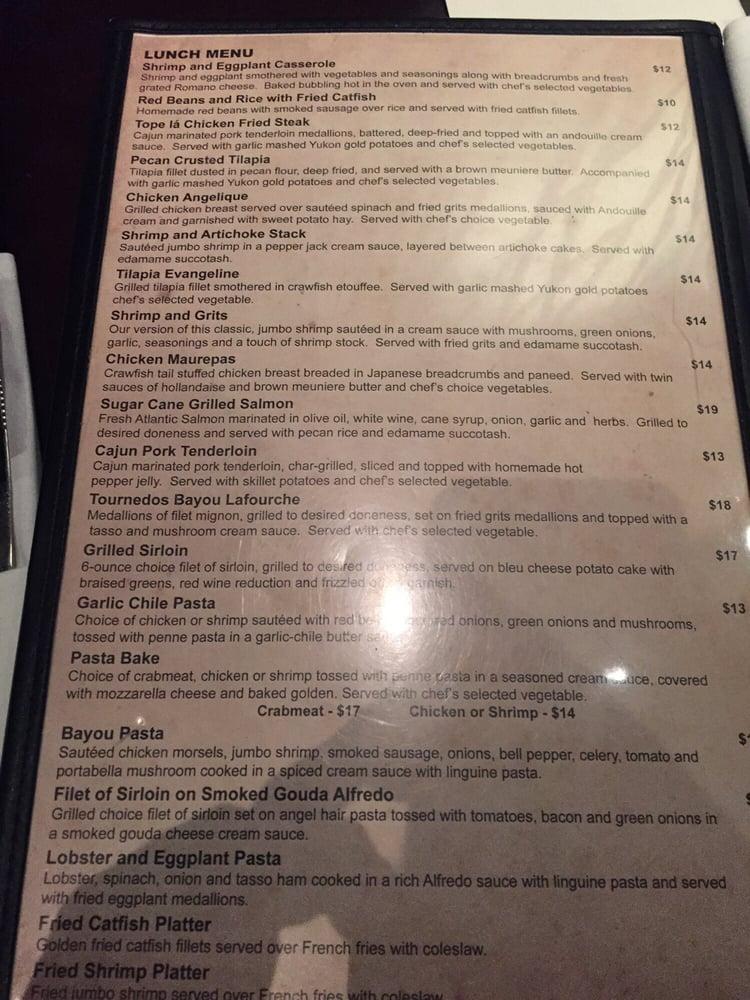 Menu at Tope La Restaurant, Hammond